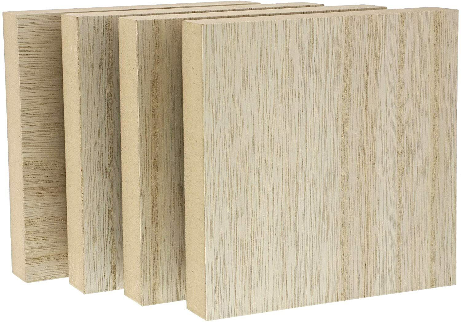 4 Pack,  BASSWOOD Unfinished Wood Blocks for DIY Crafts, Square Block 6 x 6 x 1  EXOTIC WOOD ZONE Does Not Apply