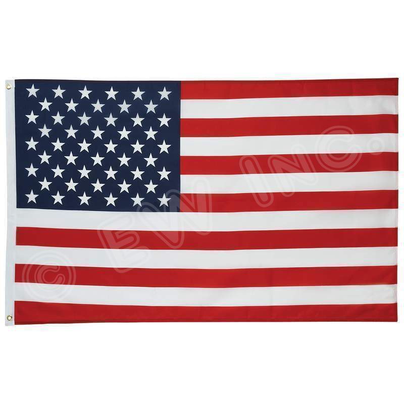 3'x 5' FT American Flag U.S.A U.S. United States Stripes Stars Brass Grommets Lakeshore Trade