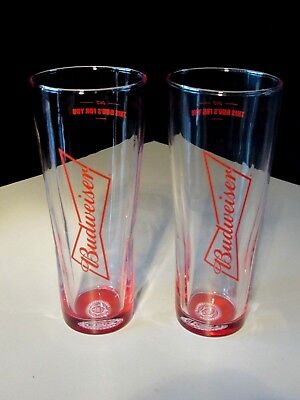 NEW (4) Budweiser Tall This Buds for You 16 oz Beer Glasses Pint  bar tap glass Budweiser - фотография #3