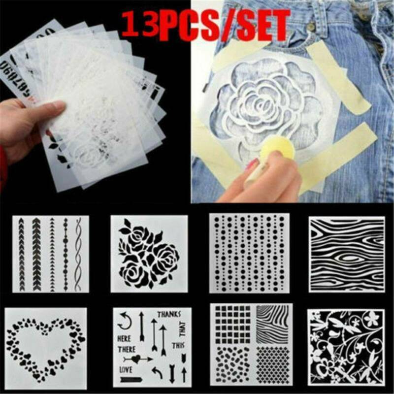 13Pcs/Lot Embossing Template Scrapbooking Walls Painting Layering Stencils DIY Unbranded Does Not Apply - фотография #4