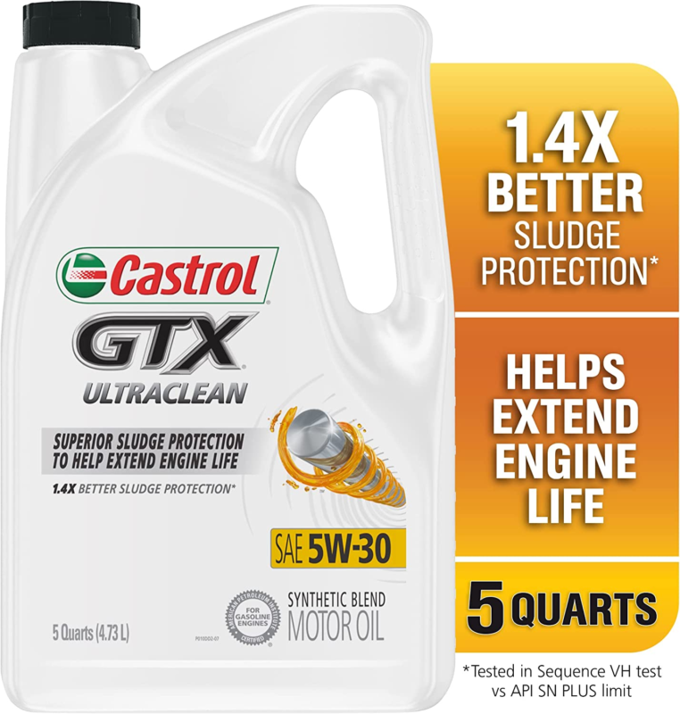 GTX Ultraclean 5W-30 Synthetic Blend Motor Oil, 5 Quarts Does not apply 03096