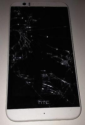 HTC Desire 510 4G LTE  White Boost Mobile Android Cracked Screen for Parts HTC HTCOPCV1 - фотография #2