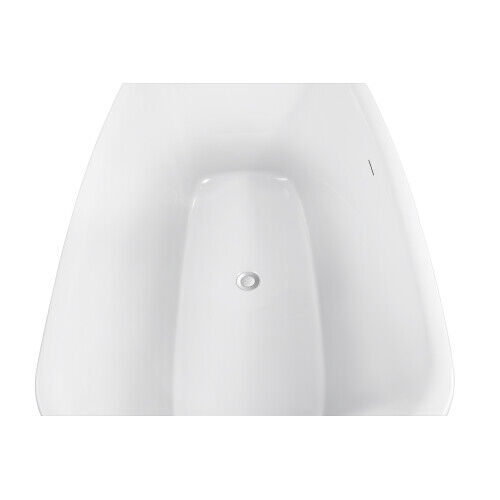 67in 100% Acrylic Freestanding Bathtub Contemporary Bathroom Soaking Tub White Unbranded - фотография #10