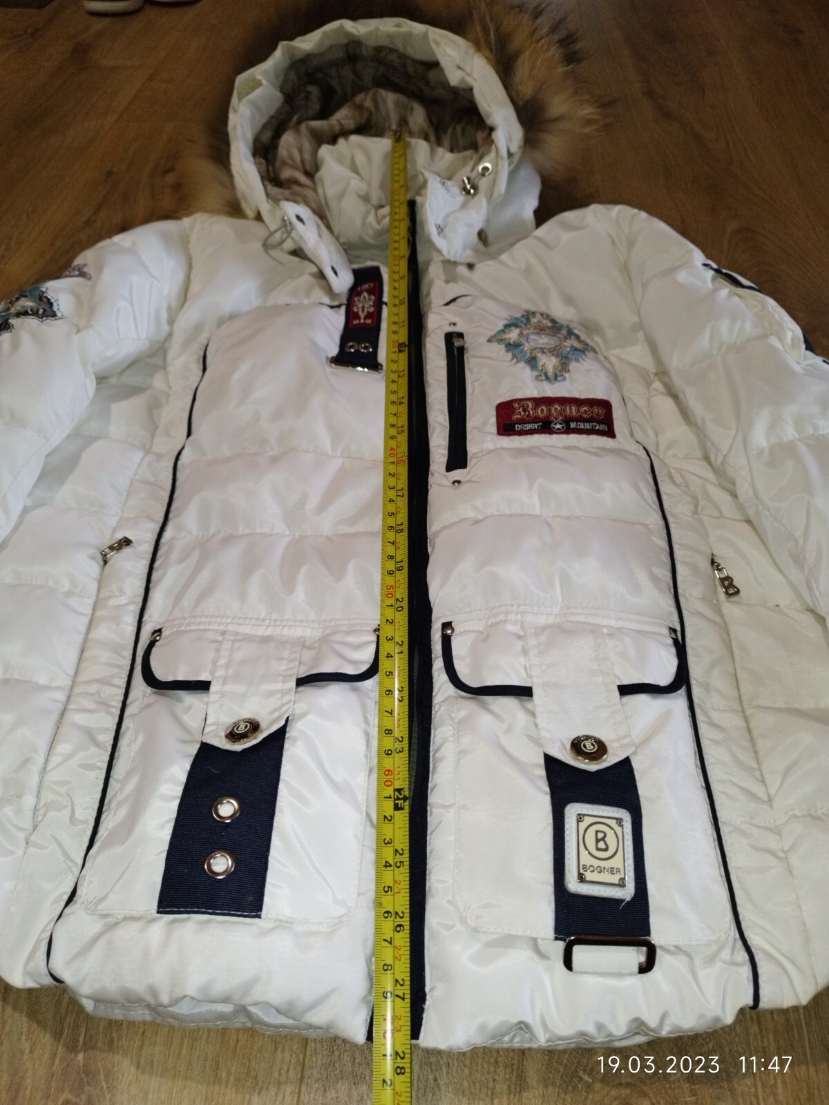 Women's White Bogner desert mountain Ski Jacket Size xl Bogner - фотография #13