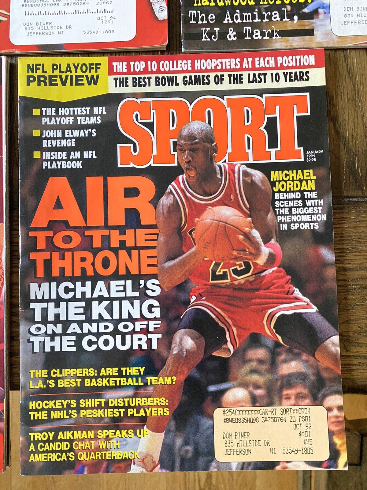 Michael Jordan Covers Sport Magazine Lot of 8 Chicago Bulls Nov 88 Jan 91 Nov 91 Без бренда - фотография #9