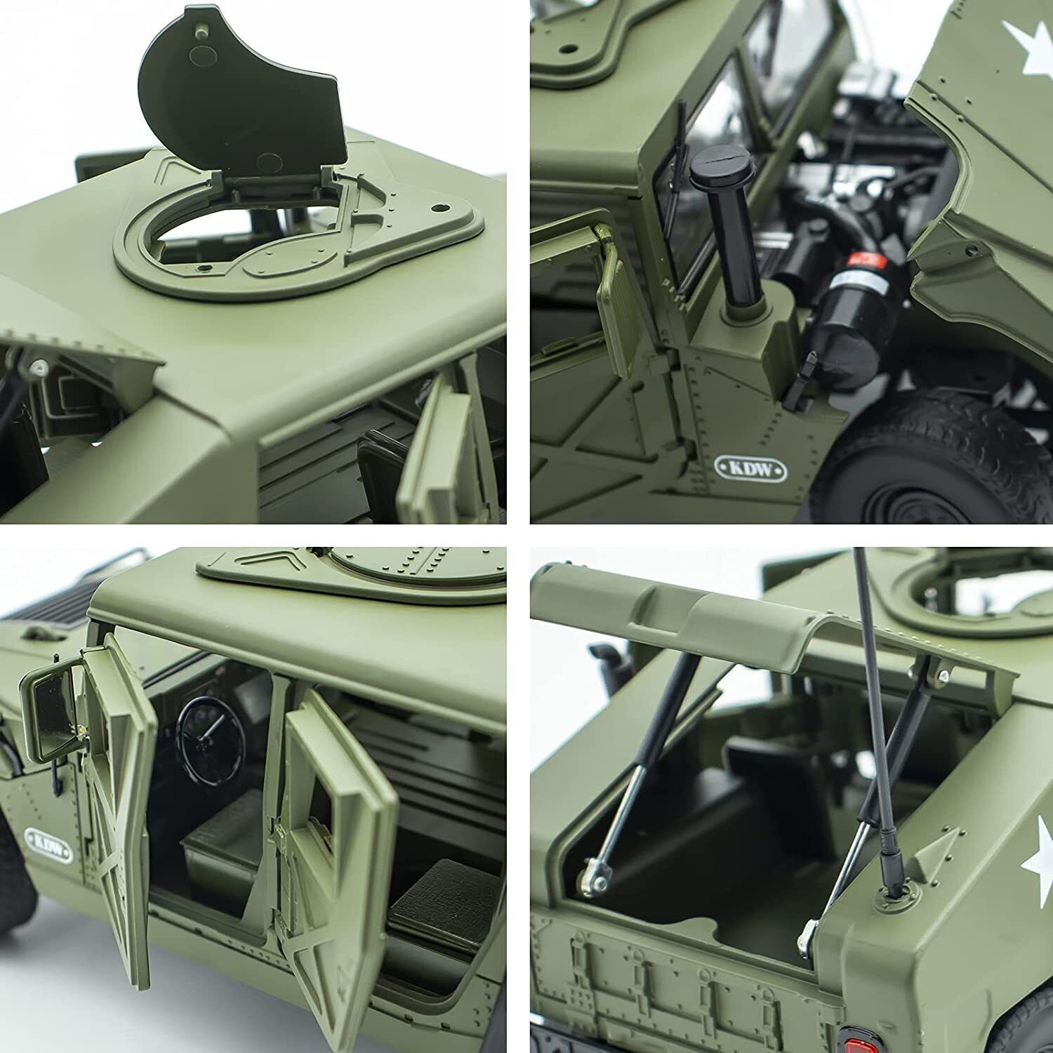 1:18 Hummer H1 Modified Armored Vehicle Alloy Car Model Diecasts Off-road Kids MOCAM Does Not Apply - фотография #4