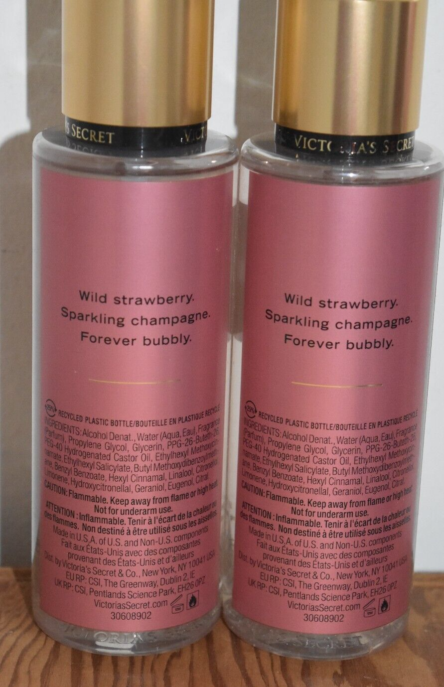 2 New Victoria's Secret Strawberries & Champagne Body Mist Lot Free Shipping VICTORIA'S SECRET 26546829 - фотография #11