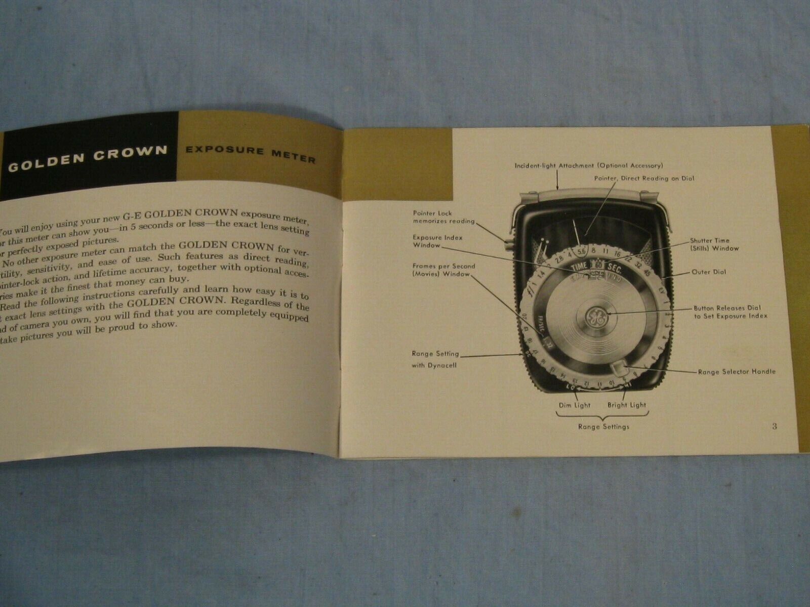 Vintage General Electric Exposure Meter Instruction Booklets GE - фотография #3