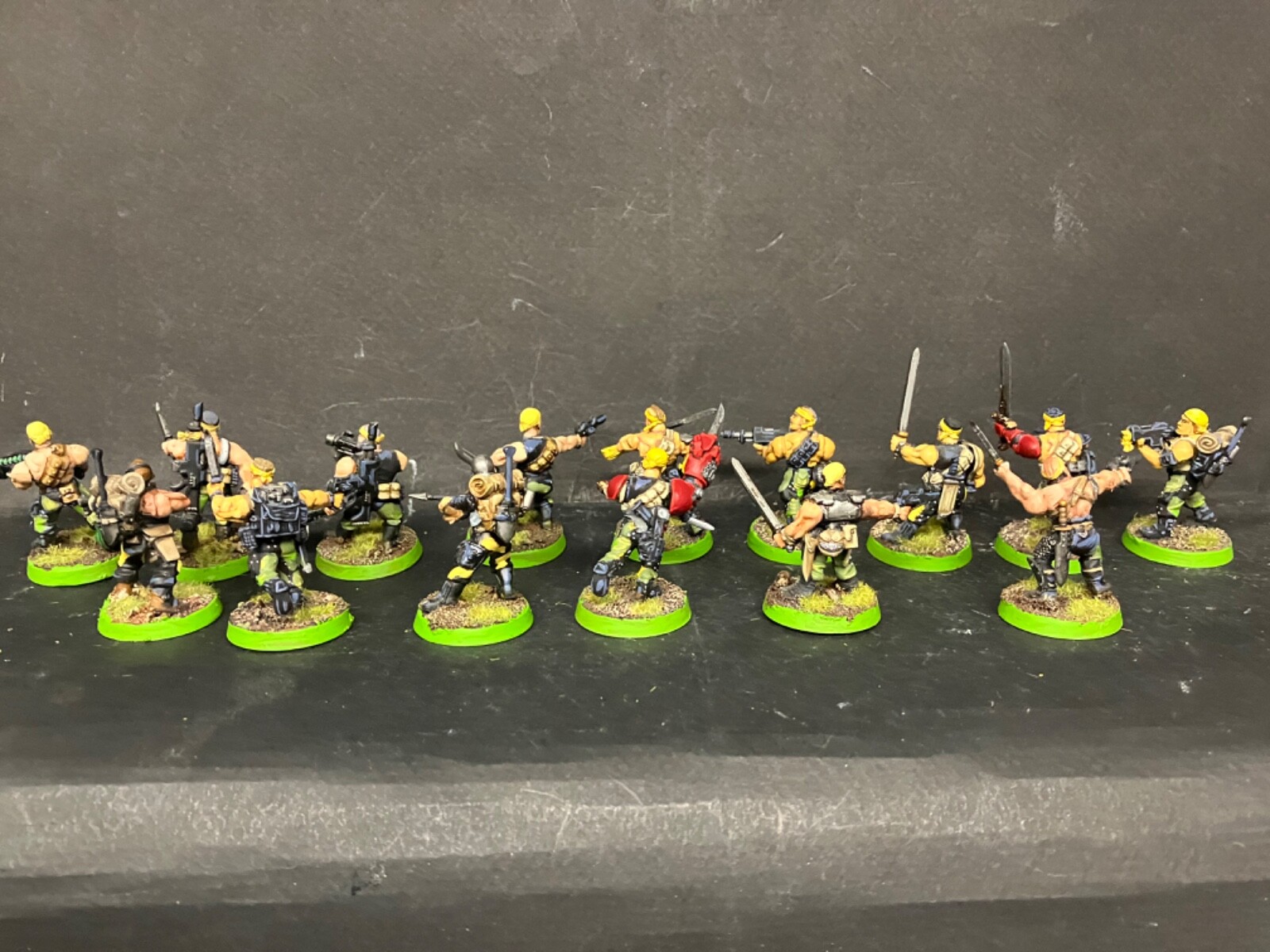 Warhammer 40k CATACHAN JUNGLE FIGHTERS squad Imperial Guard conversions painted Games Workshop - фотография #9