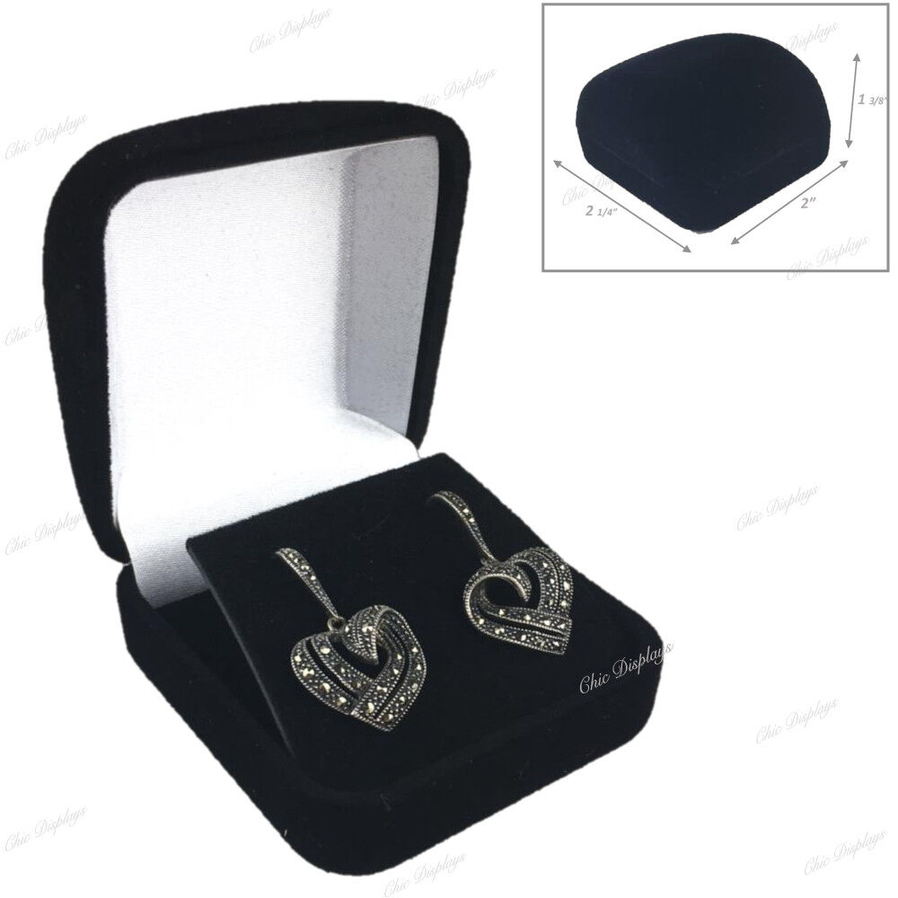 12pc Black Velvet Earring Gift Boxes for Earring Jewelry Gift Boxes for Earring Unbranded - фотография #2
