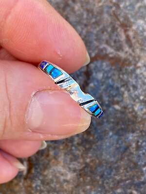 Navajo Lapis, Turquoise, Blue Opal Stacker Ring Nizhoni Traders LLC Navajo Lapis, Turquo 2cba7af2-8415- - фотография #2