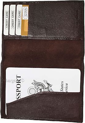 Lot of 5 New Leather passport cover, Brown Unbranded international passport case Unbranded - фотография #5