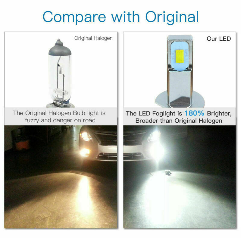 2X MINI H1 LED Headlight Bulbs Conversion Kit 100W 6500K High/Low Beam Lamp Ridroid RA-1145CDWA - фотография #3