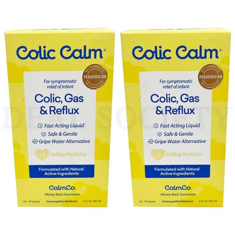 Lot of 2 - Colic Calm Homeopathic Gripe Water, Colic & Infant Gas Relief 2oz Does not apply NA