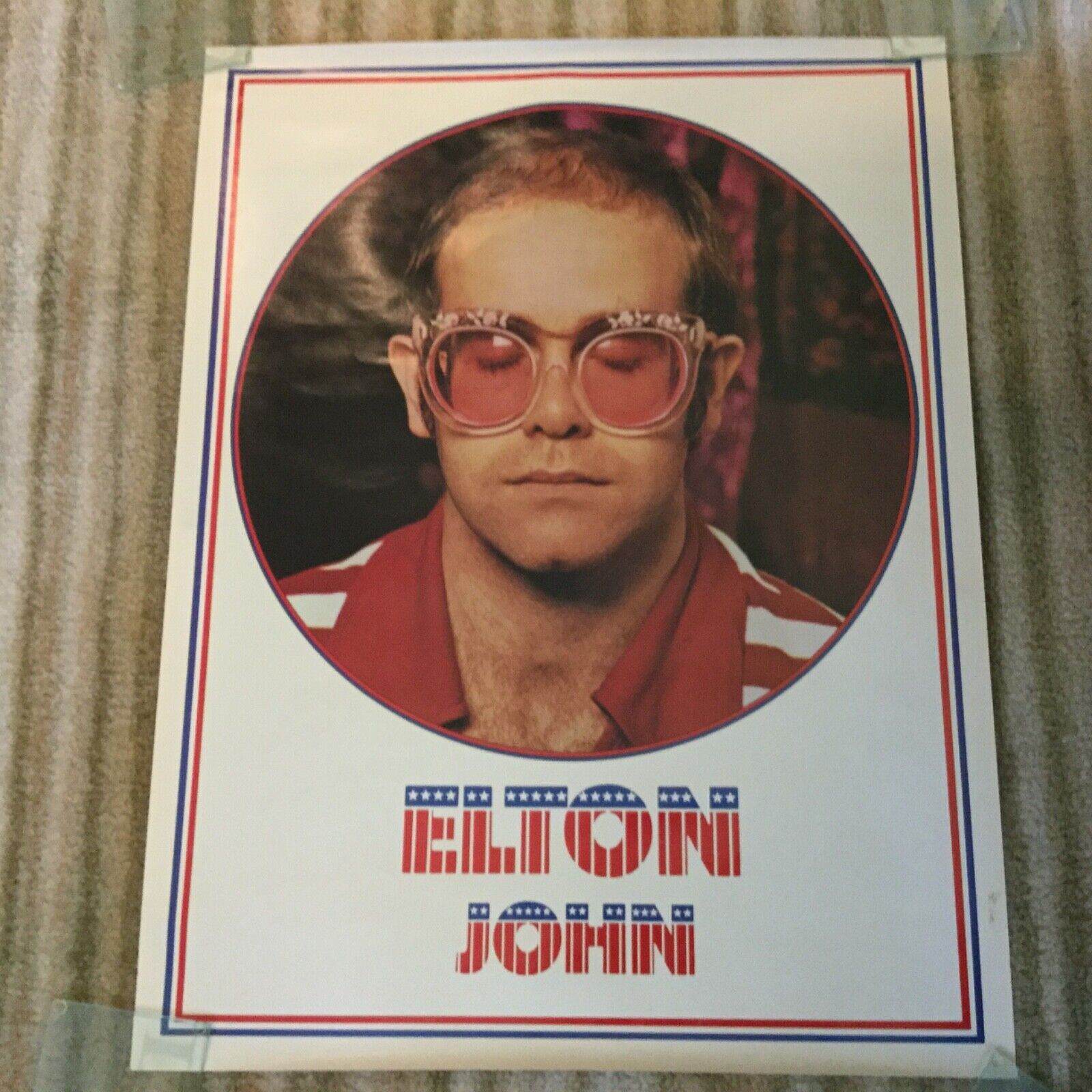 Vintage Rare ELTON JOHN Poster & Farewell Tour Limited Lithograph With COA Без бренда