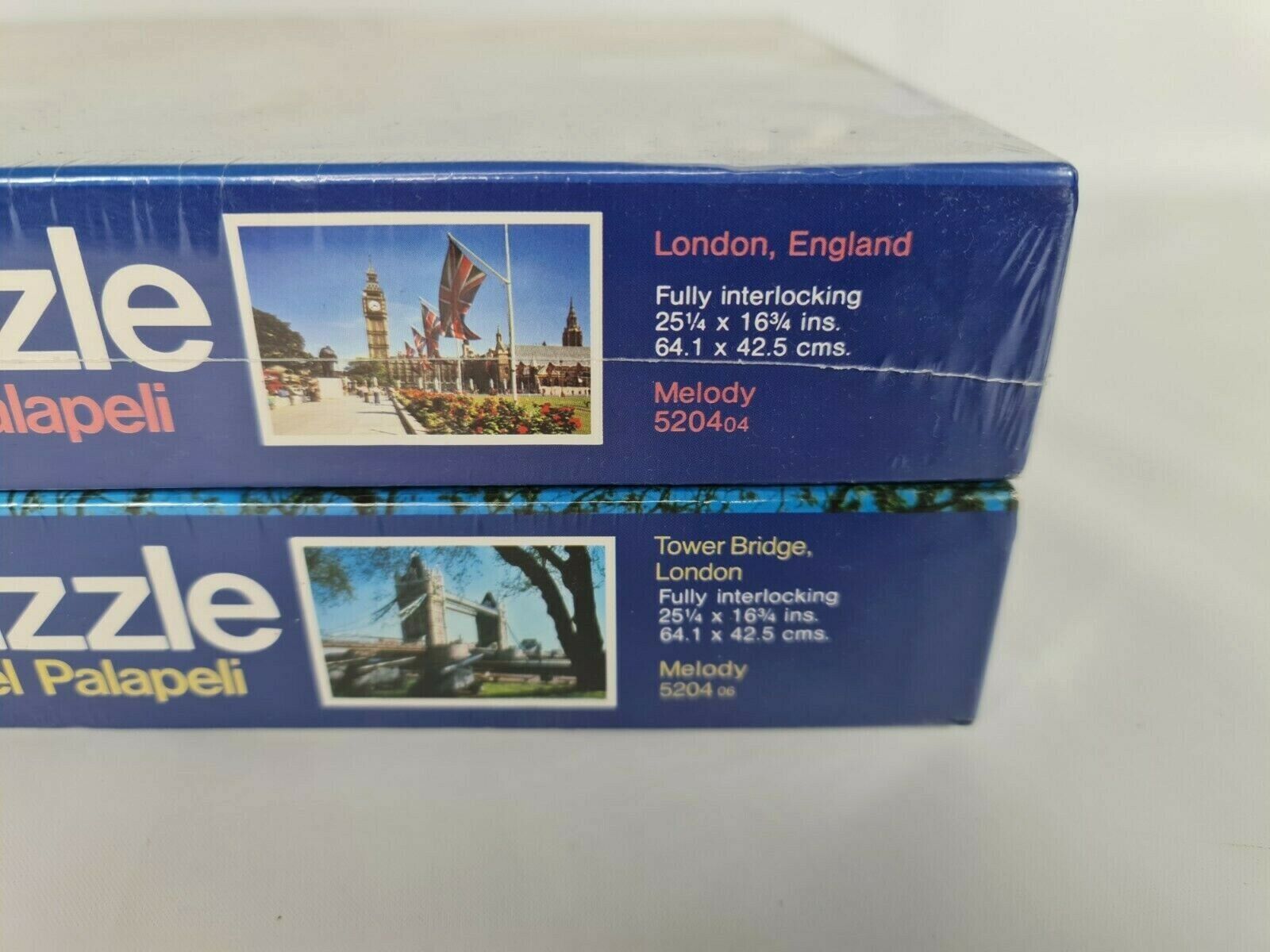 New 2x Vintage London England + Tower Bridge London Jigsaw Puzzle 750 Pieces  Arrow - фотография #2