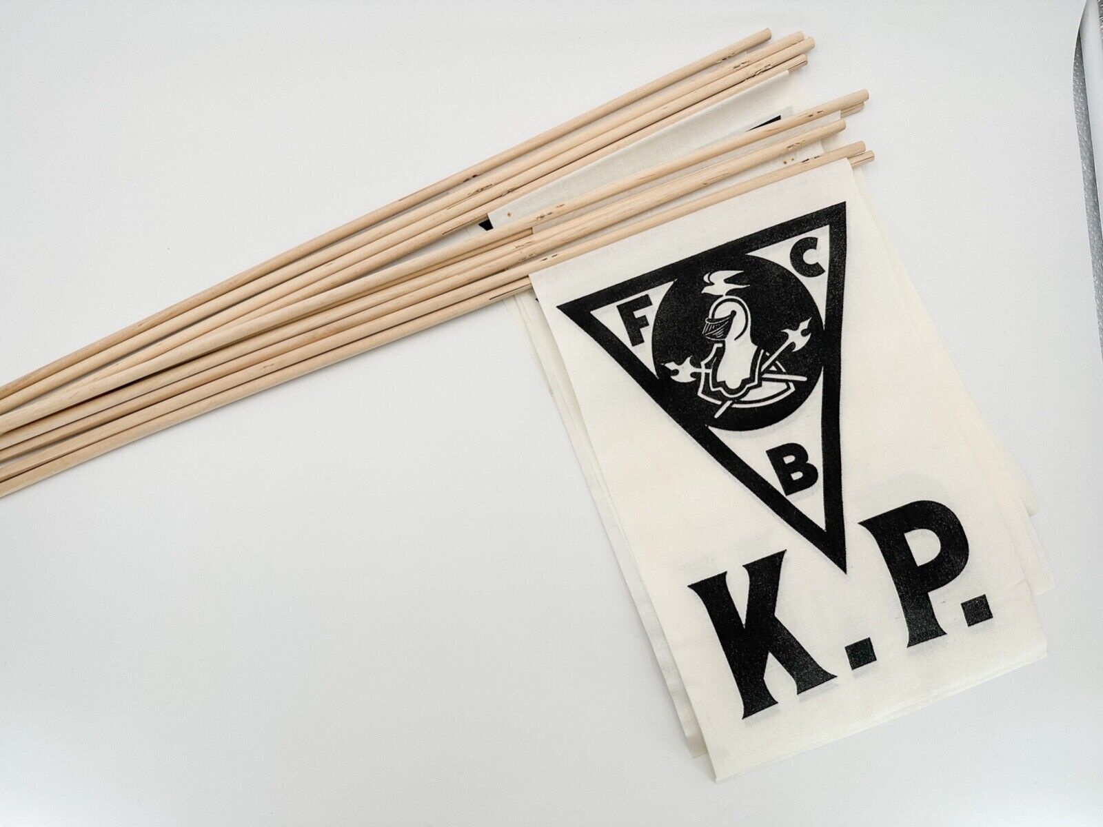 NOS Vintage LOT of 10 Knights of Pythias F. C. B  Funeral Memoriam Flags Без бренда