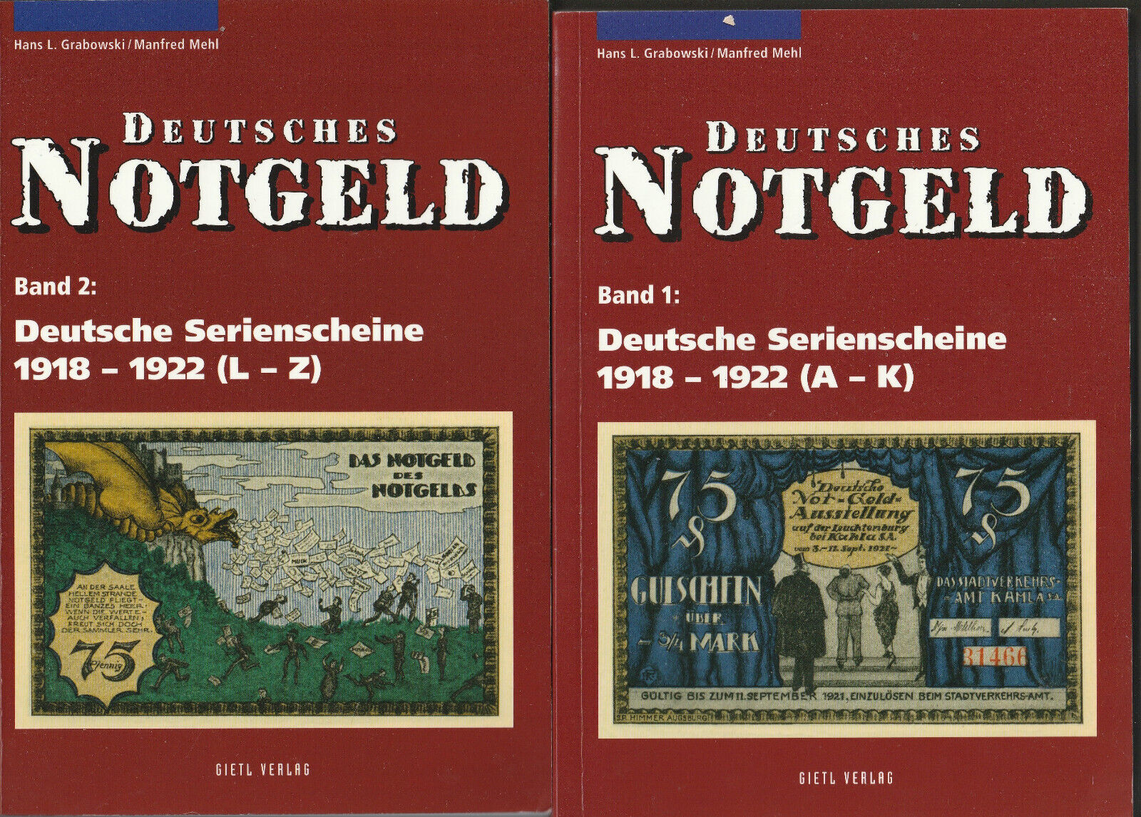 "Deutsches Notgeld" Catalog - Grabowski & Mehl - Vols. 1 and 2 - NEW! Без бренда