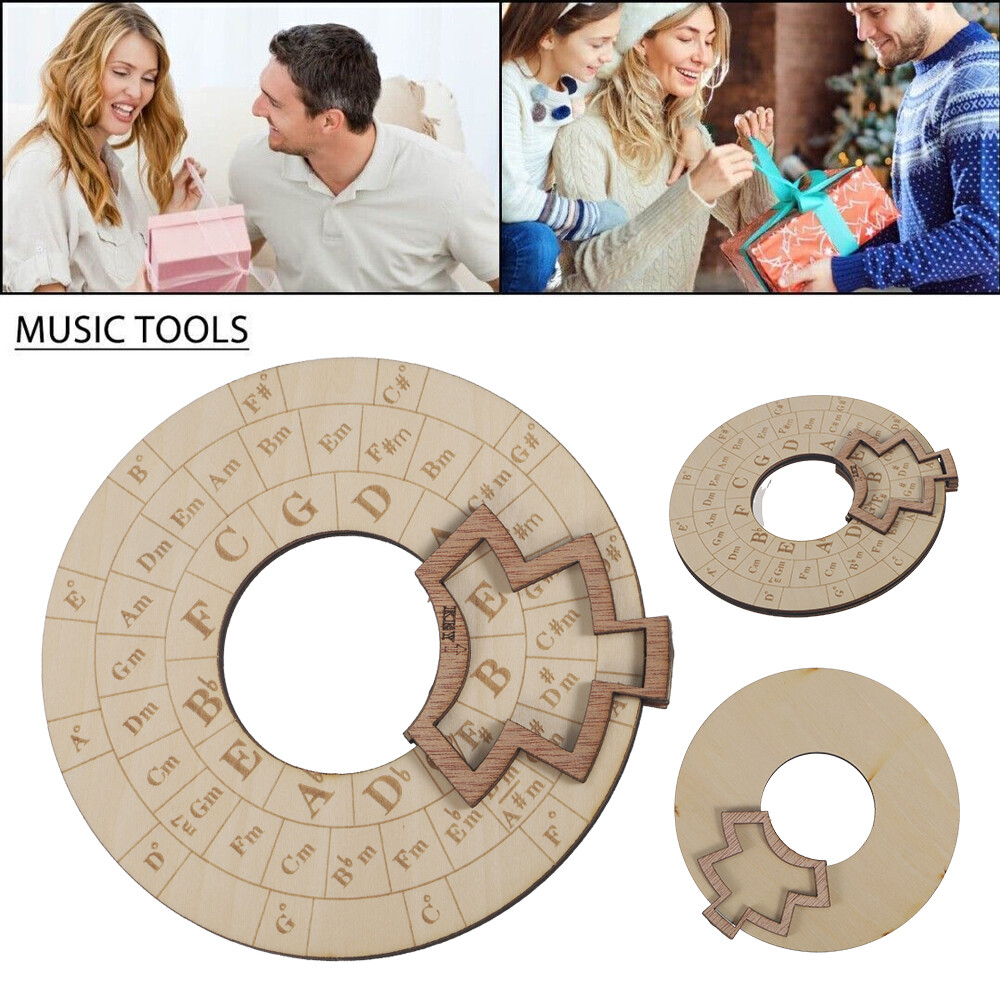 Wooden Melody Tool,Circular Wooden Wheel Musical Educational Tools 4.7*4.7*0.5" Unbranded Does Not Apply