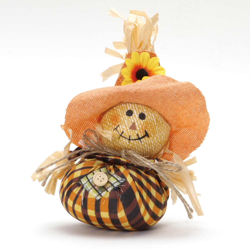 Fall Autumn Thanksgiving Table Runner Scarecrow Leaf Candle Centerpiece Decor Unbranded - фотография #3