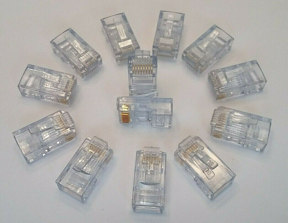 10 pack-Platinum Tools Cat5/5e EZ RJ45 Connectors NEW Platinum Tools con 100003c