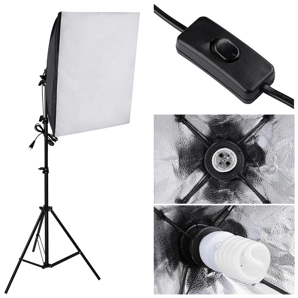 Photo Studio Photography 3 Softbox Boom Light Stand Continuous Lighting Kit Xcceries X-KIT-01-030 - фотография #2
