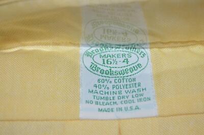 NWT 1950s USA Brooks Brothers Makers Brooksweave 16.5 34 yellow OCBD shirt Brooks Brothers Makers - фотография #3