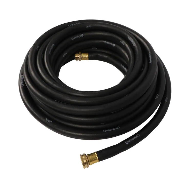 Continental Water Hose Premium 5/8 in Dia x 50 ft Commercial Grade Rubber Black Continental 20258074 - фотография #2