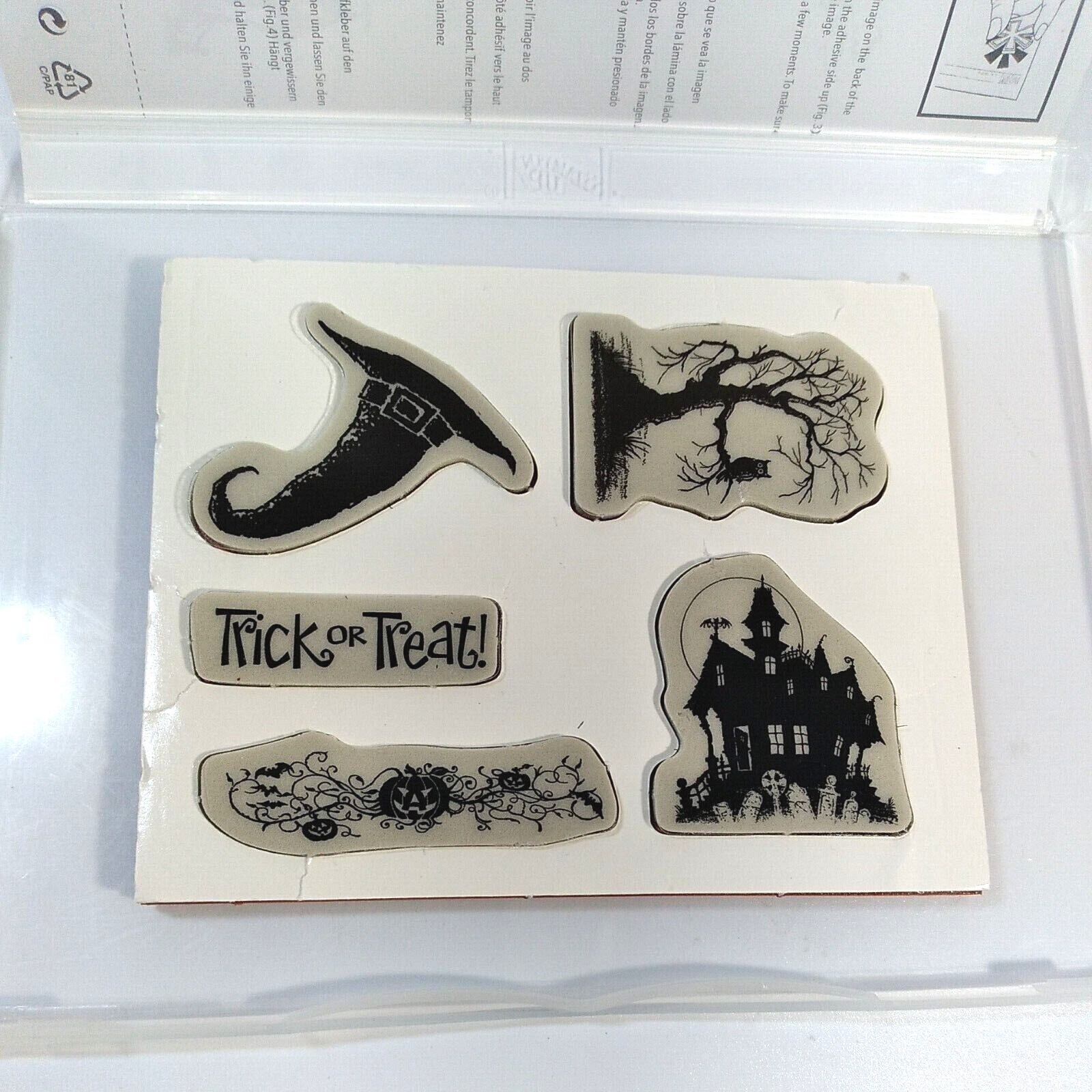 Stampin Up BEST OF HALLOWEEN Haunted House Witch Stamp Set 5 Unmounted Rubber Stampin' Up! 134381 - фотография #2