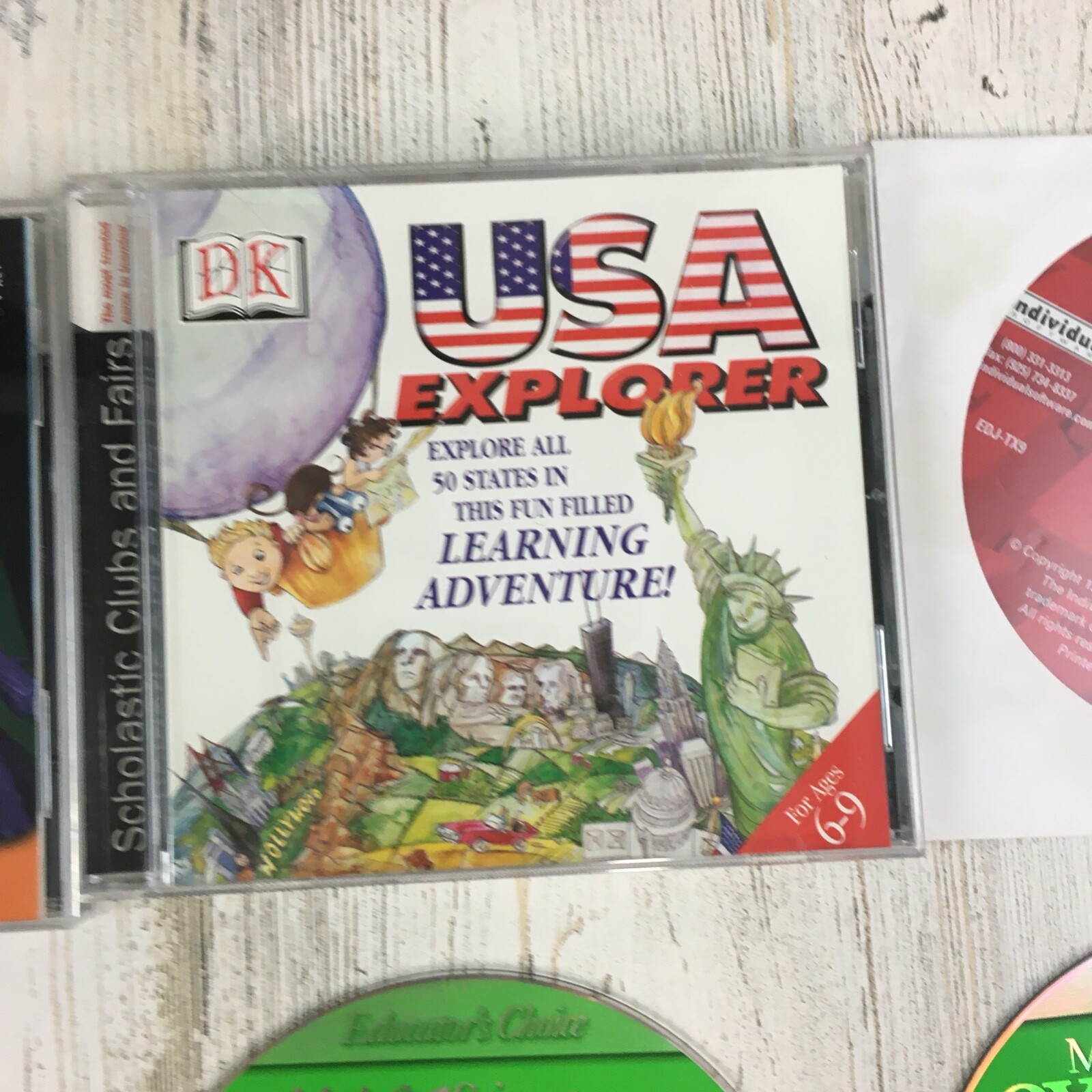 Lot 7 PC CD-ROM Kids Educational Games Dr Brain USA Explorer Typing Excelerator Unbranded 132456 - фотография #3