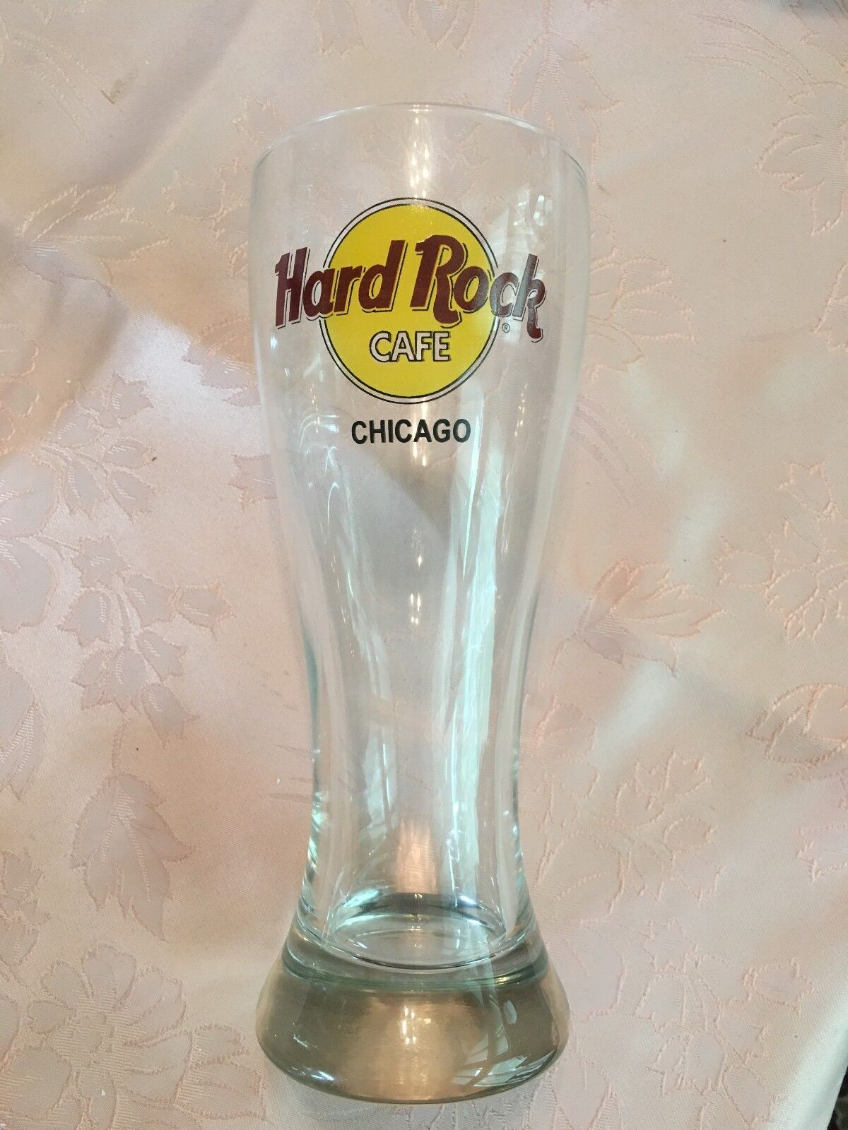 Hard Rock Pilsner Glass Discontinued Collectible -Choose Chicago Philly Foxwoods Hard Rock Cafe