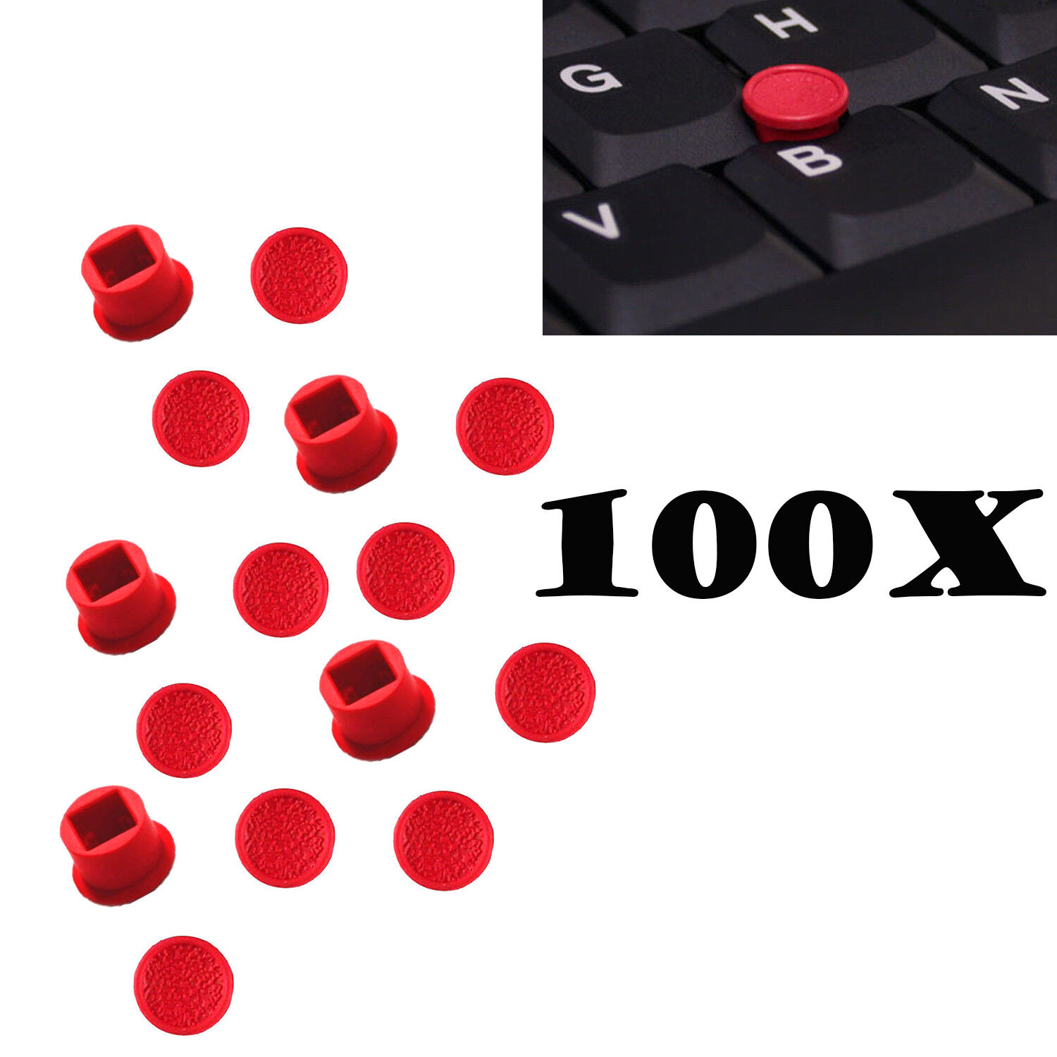 New 100x Trackpoint Cap Soft Rim Mouse Pointer for Lenovo T410 T510 R400 Unbranded/Generic Does Not Apply