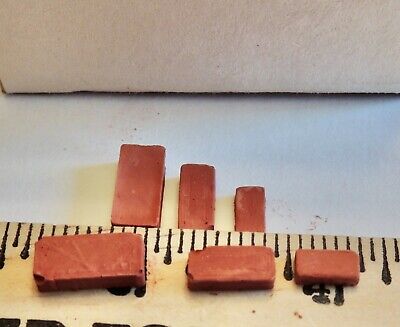 100 RED  BRICKS 1:24 SCALE  DIORAMA MINIATURE NEW Unbranded Does Not Apply - фотография #4
