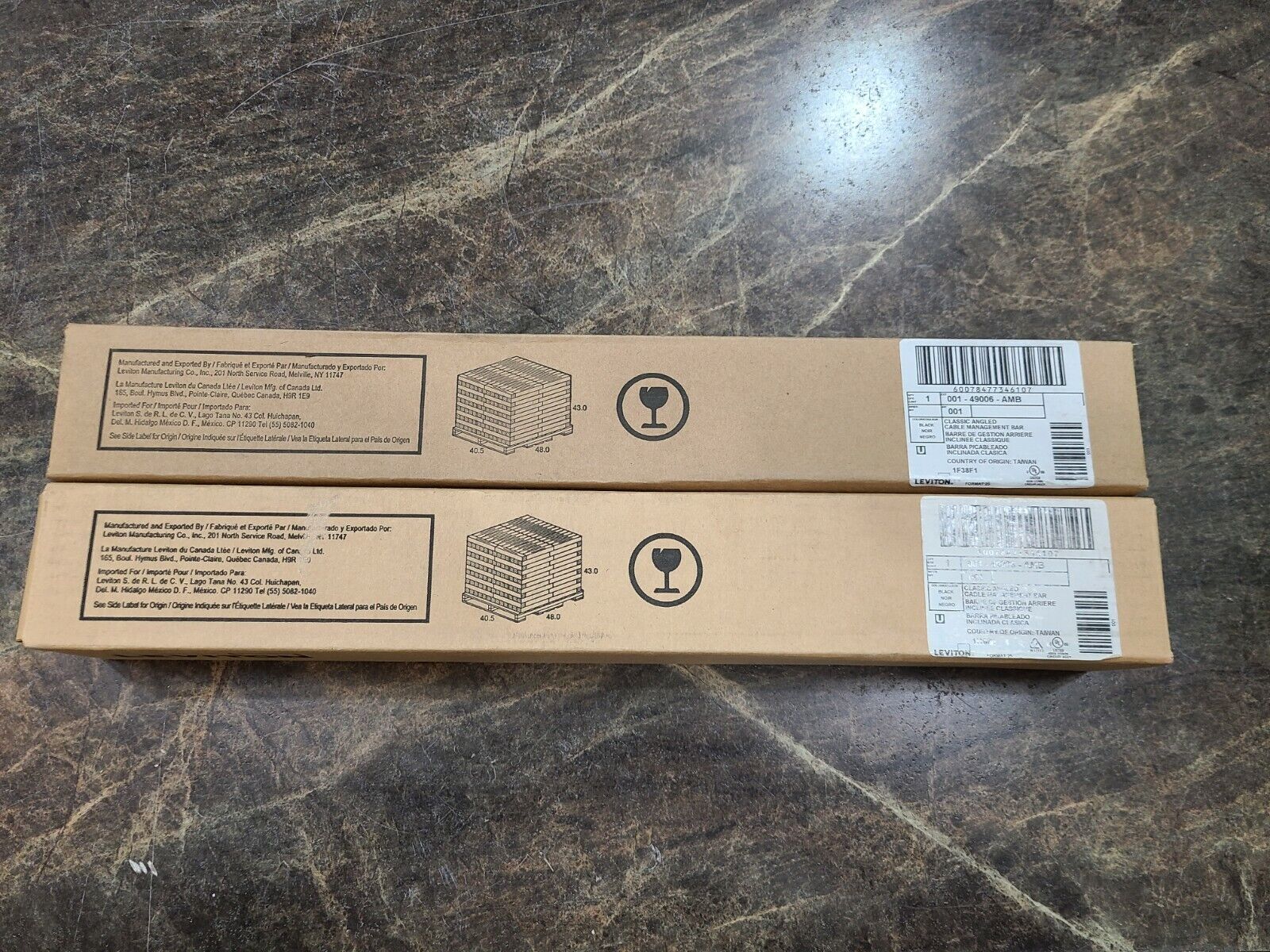 Leviton 49006-AMB Vertical Cable Management Bar (LOT OF 2) BRAND NEW IN BOXES Leviton 49006-AMB