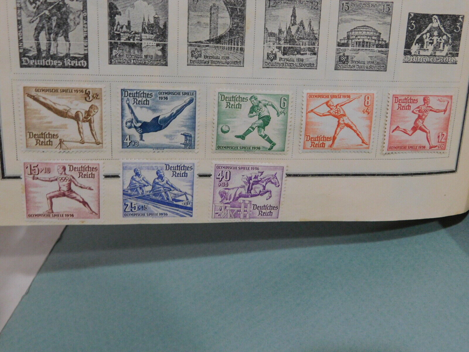 Vtg Scott 1947 Modern Postage Stamp Album 1700+ Stamps, US & World hinged stamps SCOTT - фотография #5