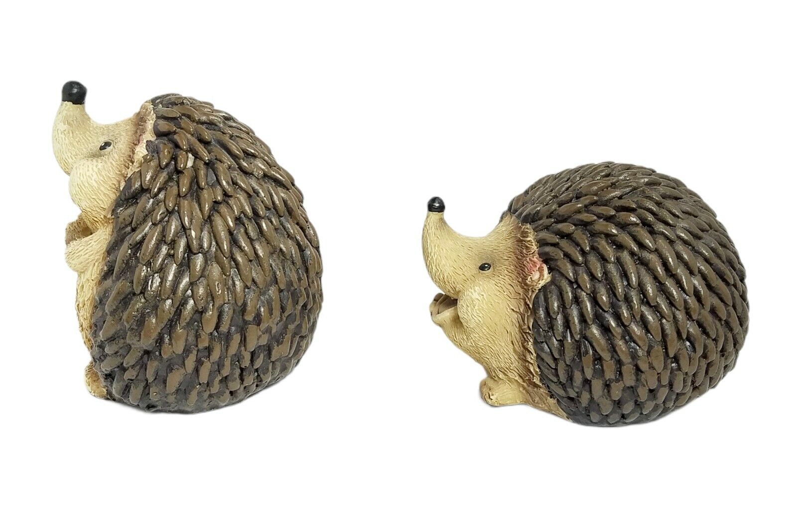 Fun Hedgehog Figurine Laughing Happy Cute Anthropomorphic Set of 2  Animal Decor Без бренда - фотография #5