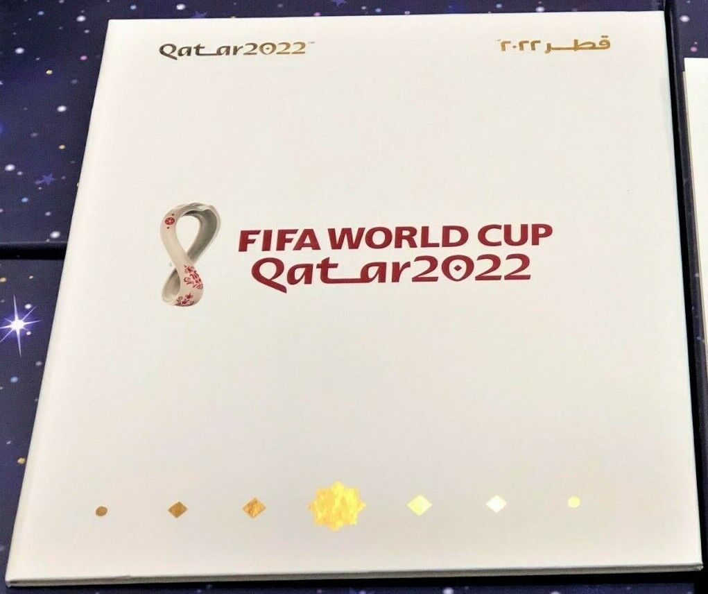 FIFA 2022 QATAR EMBLEM Folder EDITION By Qatar Post FDC+MS SHEET+POST CARD MNH Без бренда