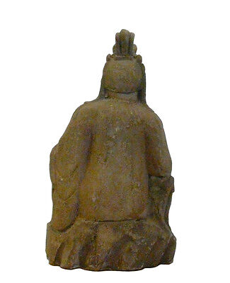 Chinese Rustic Distressed Finish Wood Kwan Yin Bodhisattva  statue cs909  Без бренда - фотография #4
