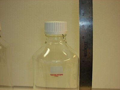 Case of 4 Wheaton Glass Laboratory Clear Roller Bottles w/ Screw Cap 348273 NEW WHEATON 348273 - фотография #5