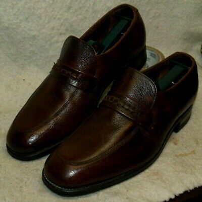 Vintage Florsheim Loafer Dress Shoes Leather Soles Men`s 7 D Florsheim