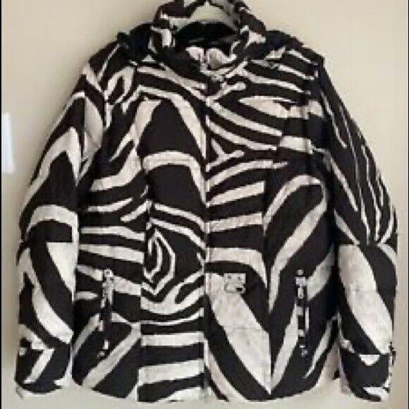 Bogner Ski jacket zebra print excellent condition US 8 Bogner