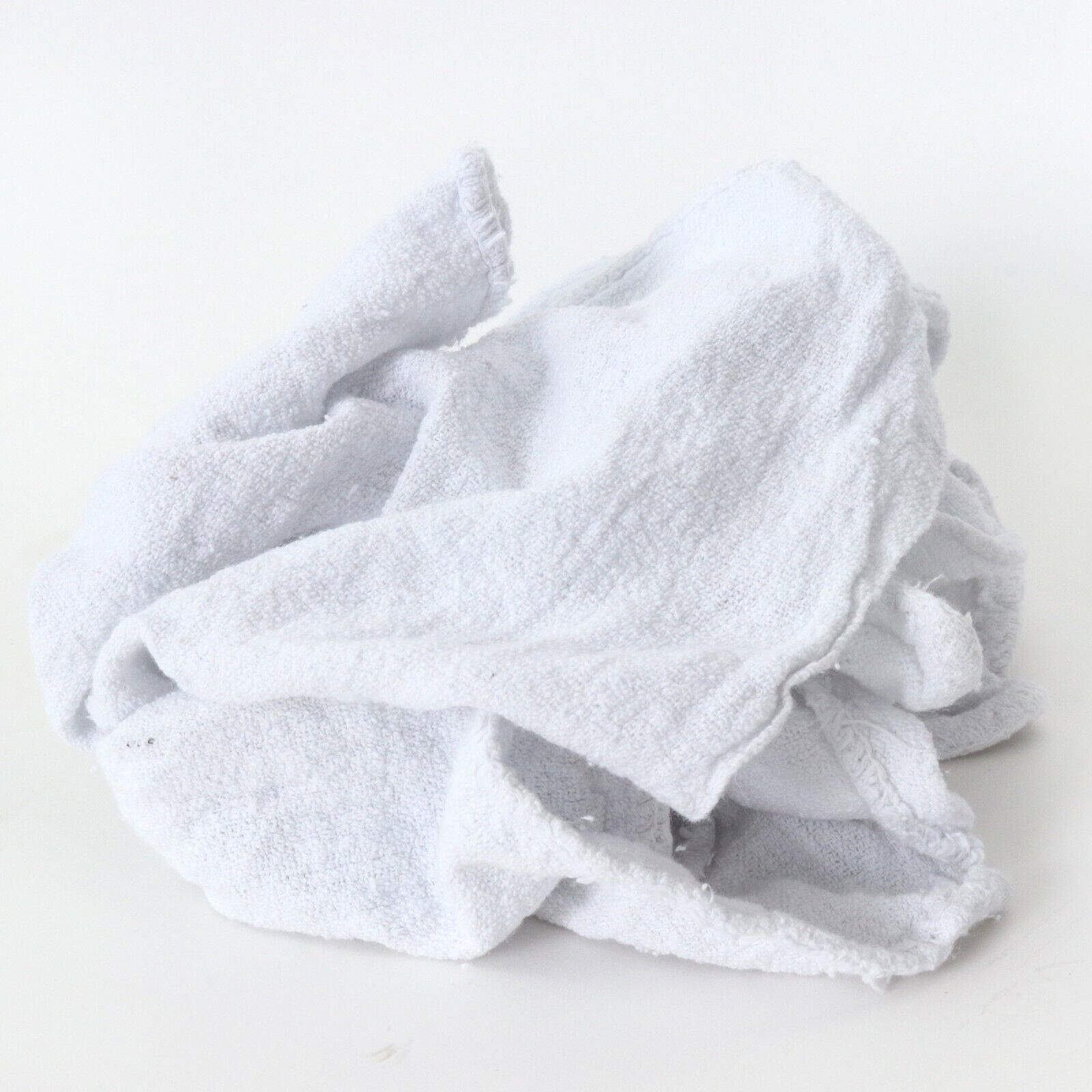 Bulk Lot of 100 White Shop Towels 12" x 14" Cleaning Rags Homes Cars Reusable Arkwright Does Not Apply - фотография #3