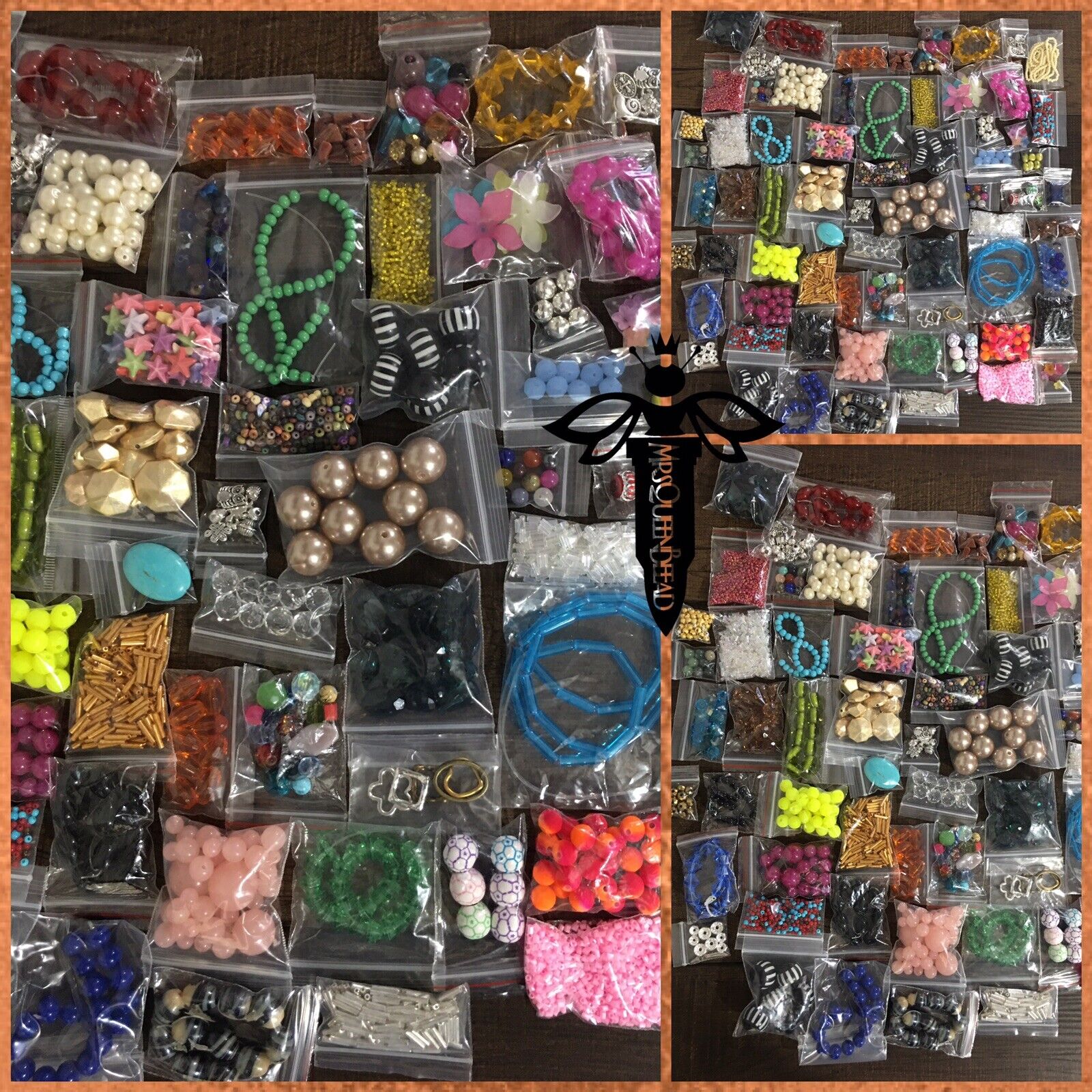 F&B👑🐝 40 Bags FINDINGS & BEADS Lot Of Jewelry Making Supplies Pendants Closure MrsQueenBeead Like Items Shown In Pics - фотография #7
