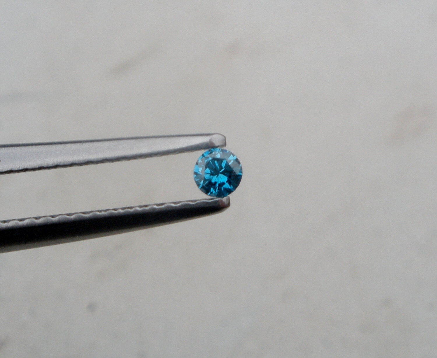 Blue Natural Diamond loose faceted Round 2.5mm pinnaclediamonds - фотография #2
