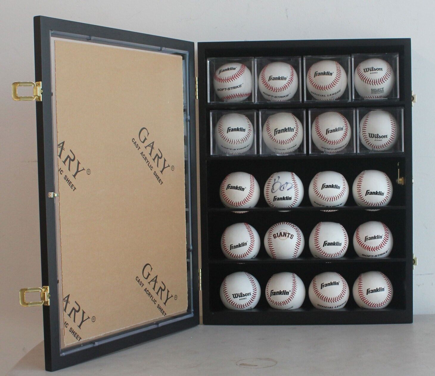 20 Baseball or Cube Display Case Cabinet Holder Shadow Box , UV Protection Без бренда - фотография #5