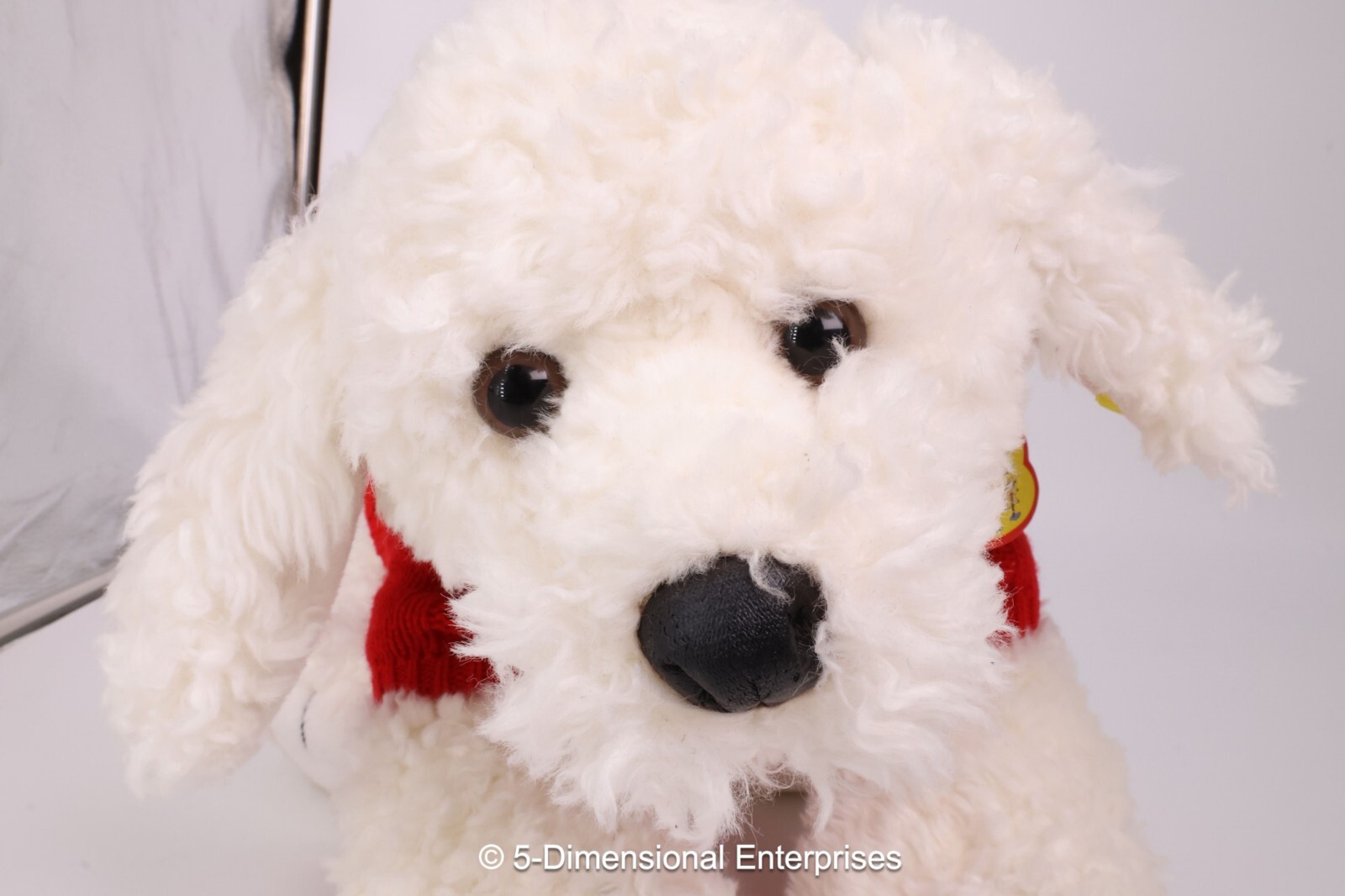 BUILD-A-BEAR Workshop White MALTESE Puppy DOG Red Sweater 14" Plush NEW w/Tags Build-A-Bear Workshop - фотография #2