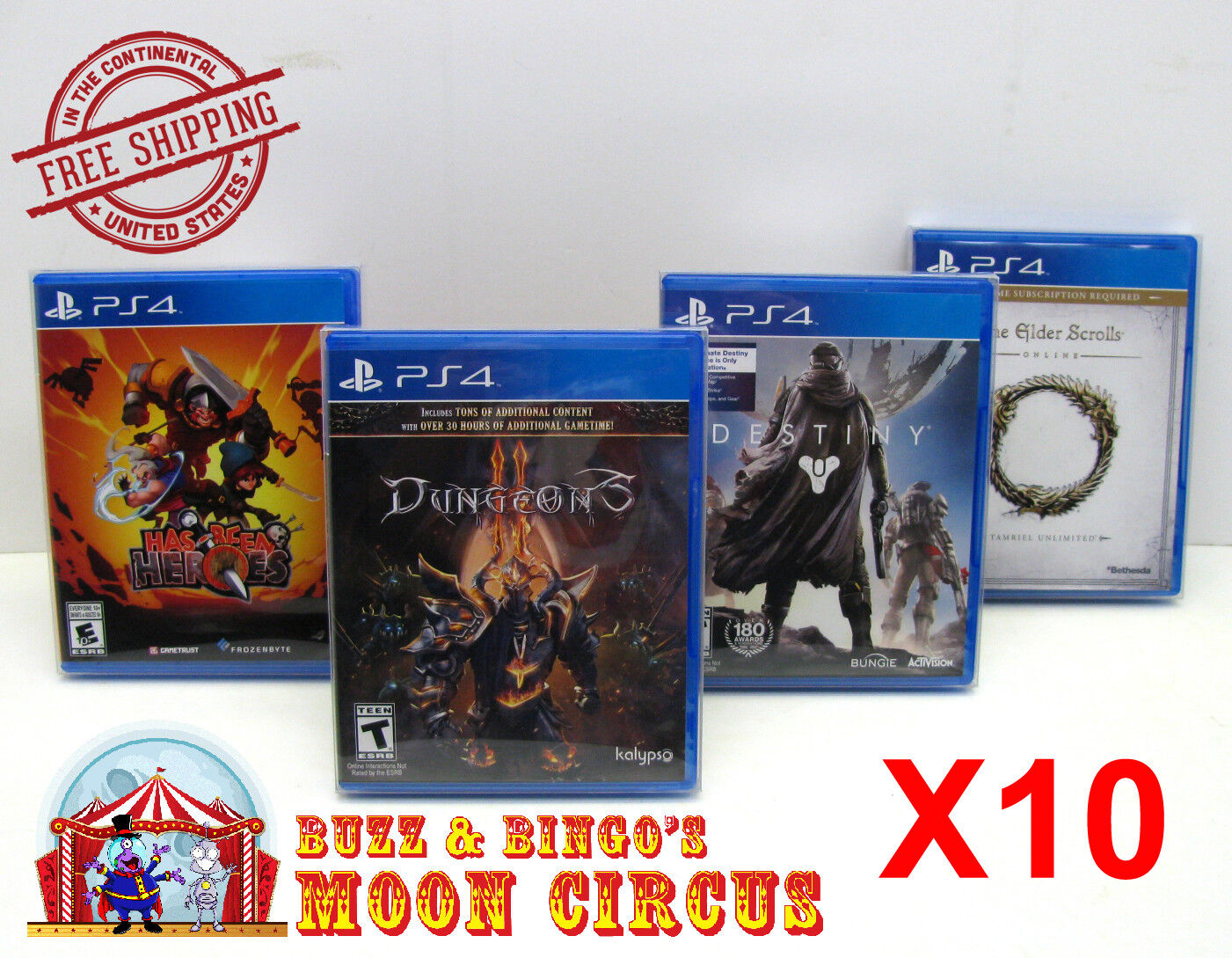 10X SONY PLAYSTATION PS4 CIB GAME -CLEAR PLASTIC PROTECTIVE BOX PROTECTORS CASE  Dr. Retro Does Not Apply
