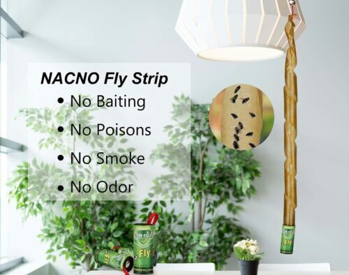 16 Rolls Fly Sticky Trap Paper Insect Bug Catcher Strip Fly Sticker Non Toxic US Black Flag DOES NOT APPLY - фотография #11