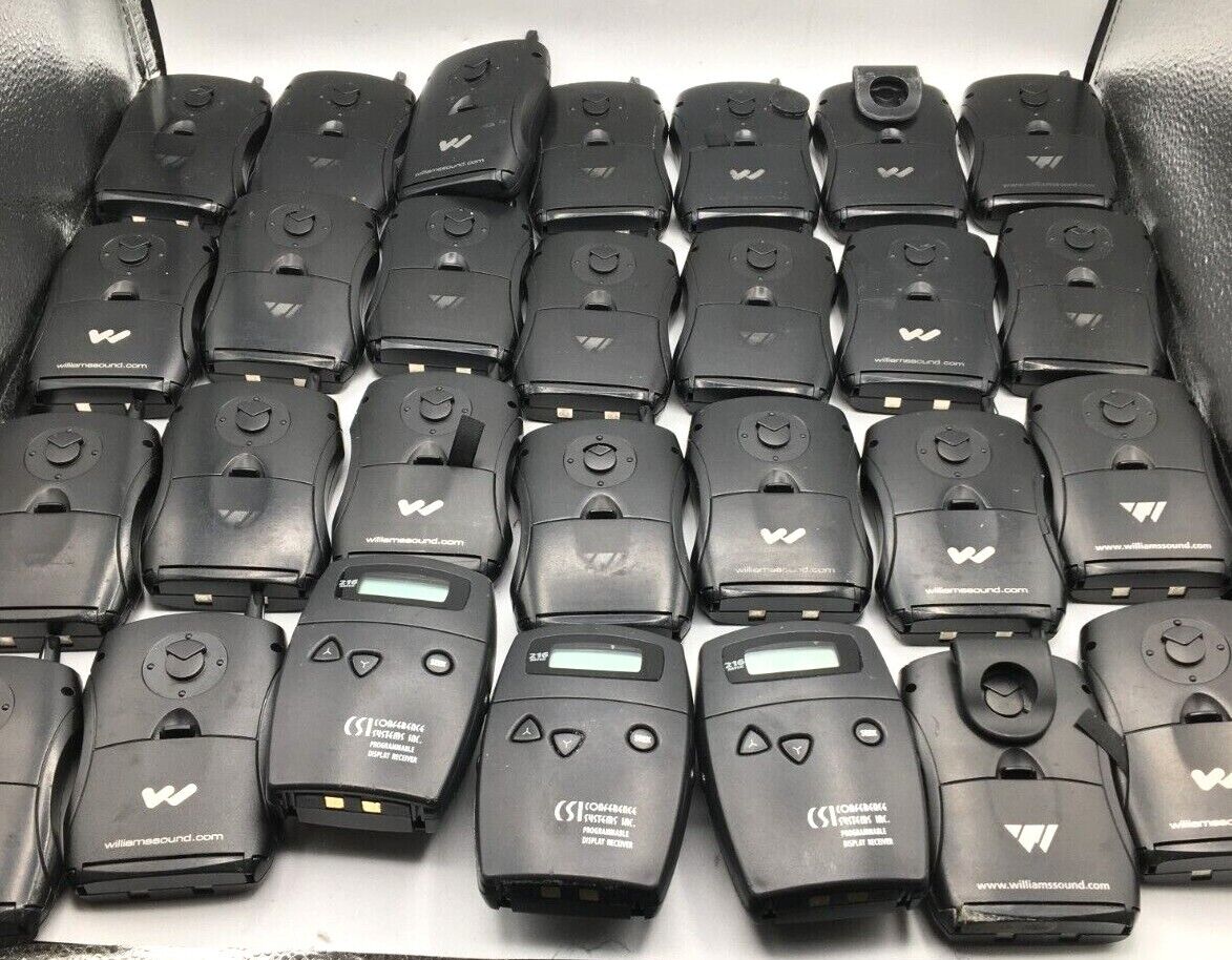 Williams Sound & CSI Conf Sys Pager Lot of 28 Personal Parts / Repair Free Ship Williams Sound & CSI Conference Systems R35-8 - фотография #2