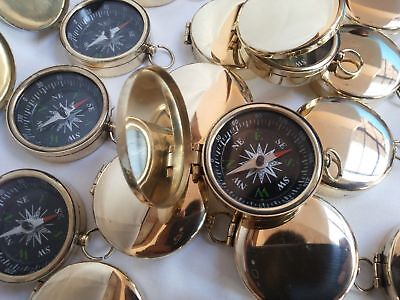 Brass Nautical Pocket Compass 45 mm Lot Of 25 Pcs Marine Collectible Без бренда Does Not Apply - фотография #2